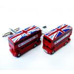 UK London Double Decker Bus Cufflinks.JPG